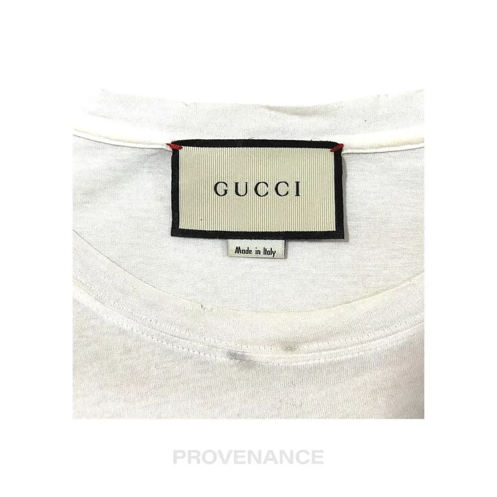 🔴 Gucci GG Vintage Logo T-Shirt - Tie Dye White S
